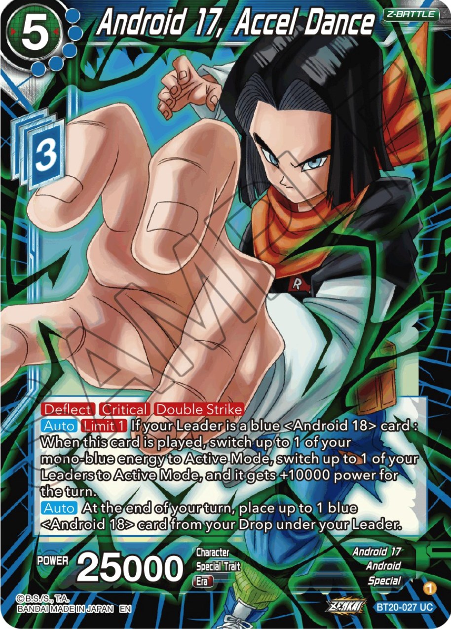 Android 17, Accel Dance (BT20-027) [Power Absorbed] | North Valley Games