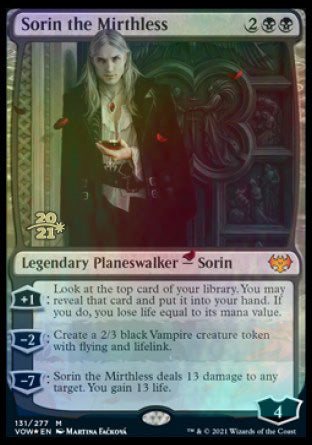 Sorin the Mirthless [Innistrad: Crimson Vow Prerelease Promos] | North Valley Games