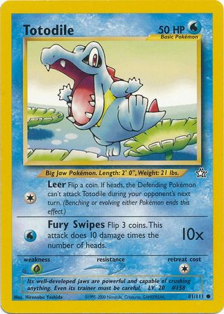 Totodile (81/111) [Neo Genesis Unlimited] | North Valley Games