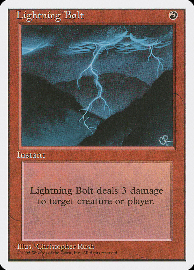 Lightning Bolt [Fourth Edition] | North Valley Games
