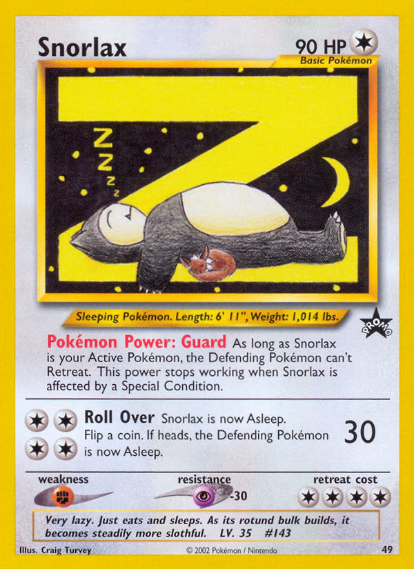 Snorlax (49) [Wizards of the Coast: Black Star Promos] | North Valley Games
