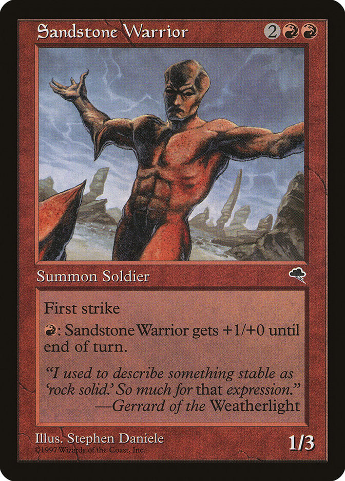 Sandstone Warrior [Tempest] | North Valley Games
