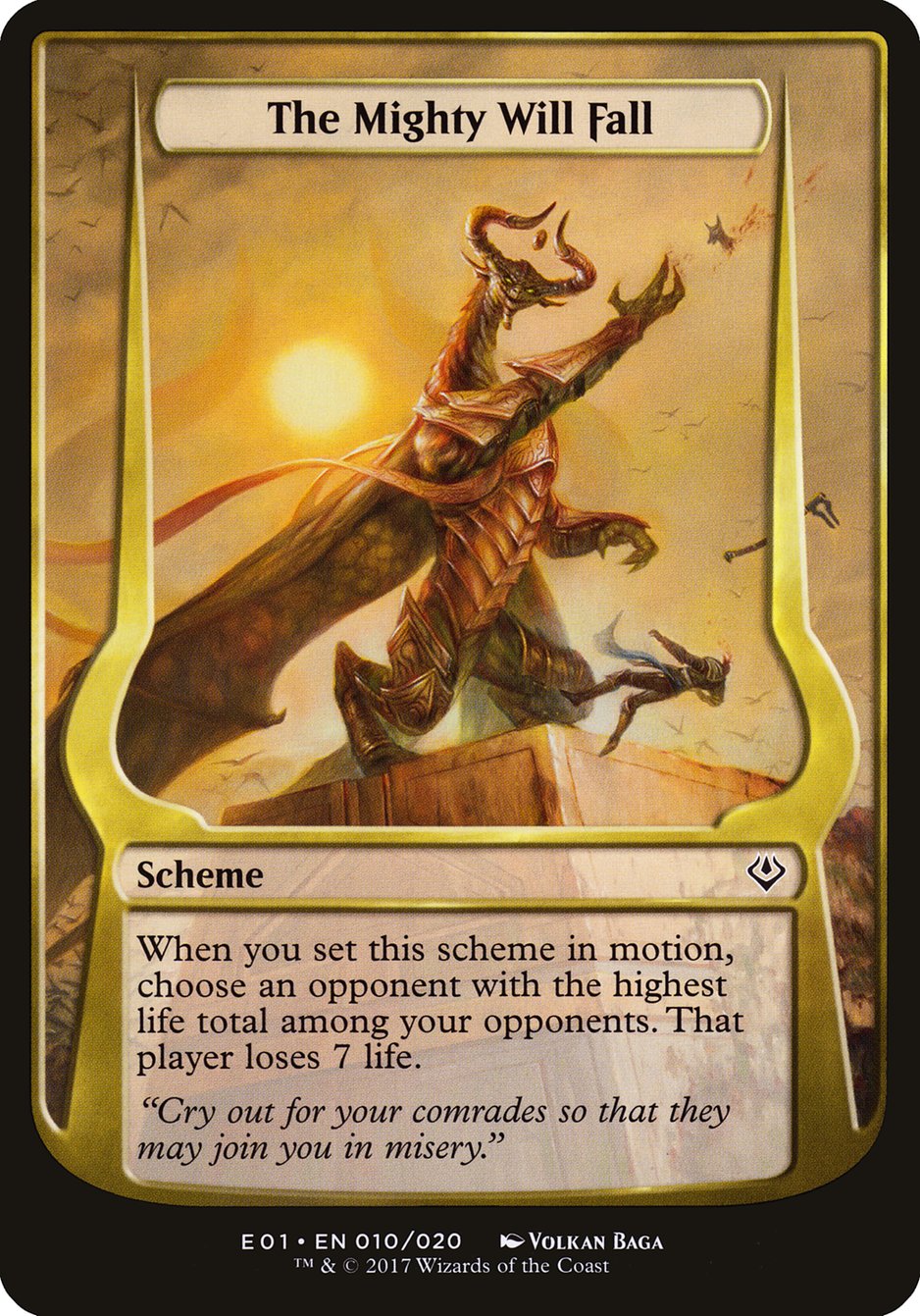 The Mighty Will Fall (Schemes) [Archenemy: Nicol Bolas Schemes] | North Valley Games