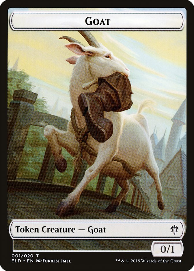 Goat Token [Throne of Eldraine Tokens] | North Valley Games