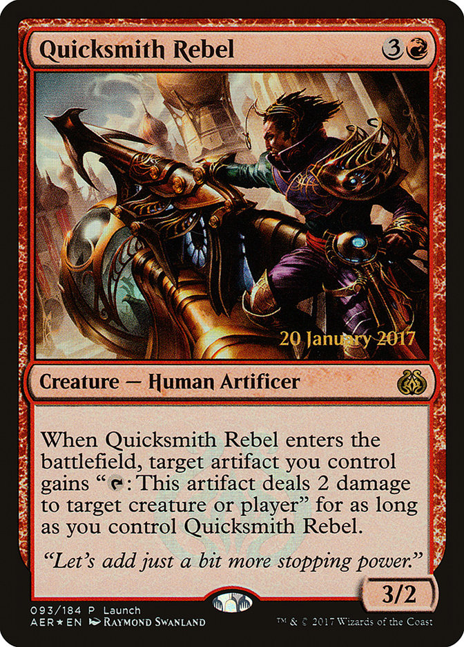 Quicksmith Rebel (Launch) [Aether Revolt Promos] | North Valley Games