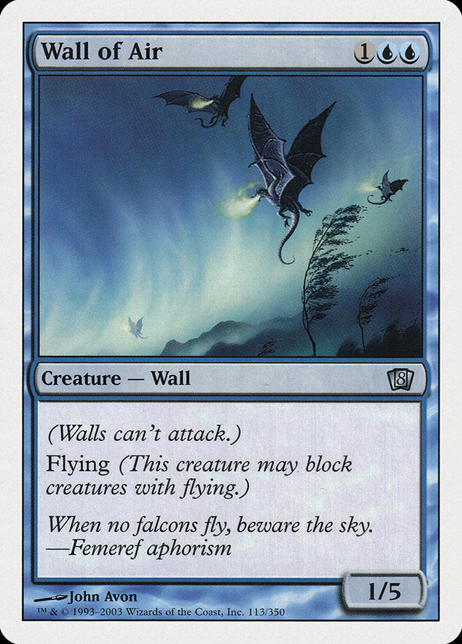 Wall of Air [Eighth Edition] | North Valley Games