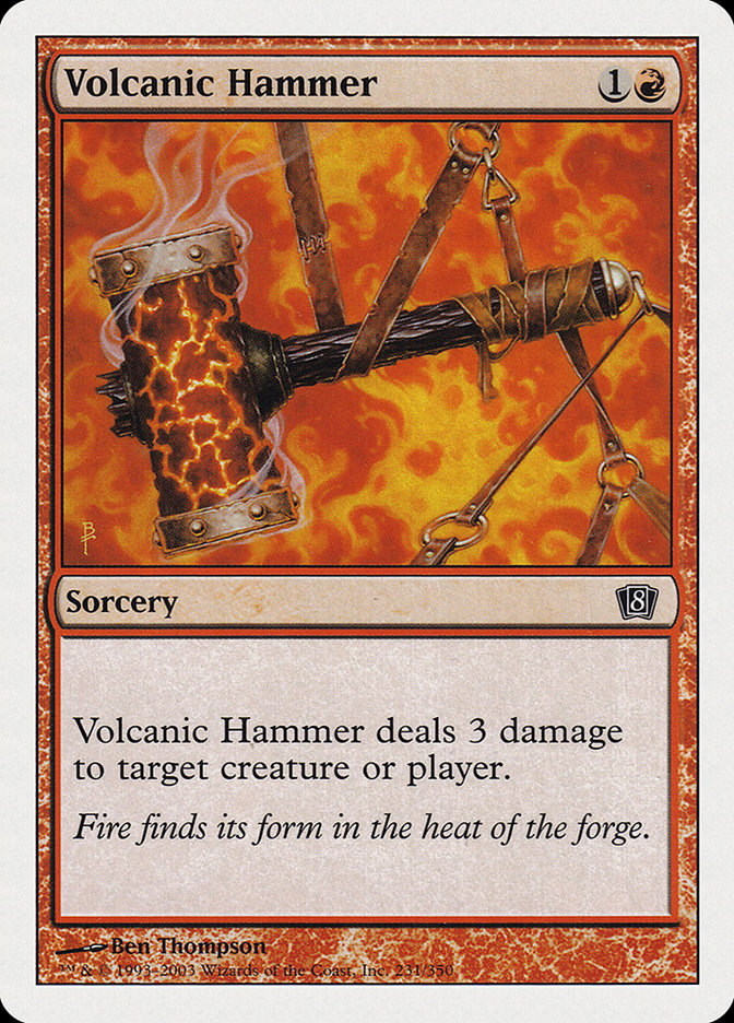 Volcanic Hammer [Eighth Edition] | North Valley Games