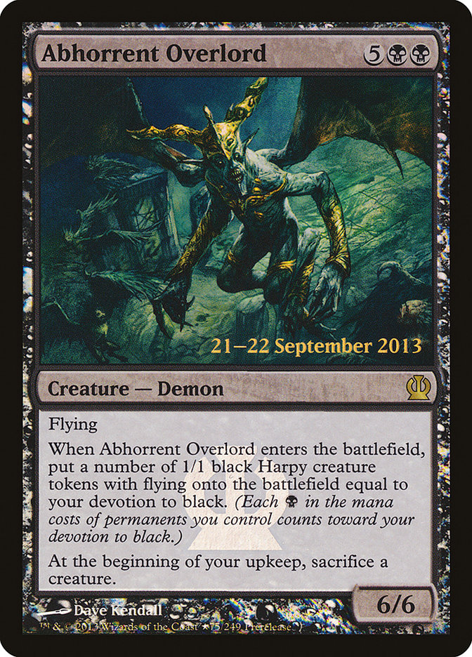 Abhorrent Overlord [Theros Prerelease Promos] | North Valley Games