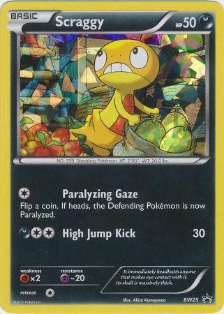 Scraggy (BW25) (Cracked Ice Holo) [Black & White: Black Star Promos] | North Valley Games