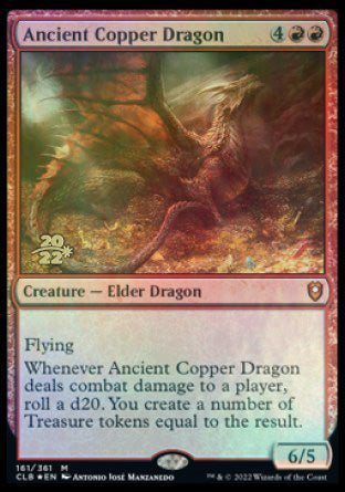 Ancient Copper Dragon [Commander Legends: Battle for Baldur's Gate Prerelease Promos] | North Valley Games