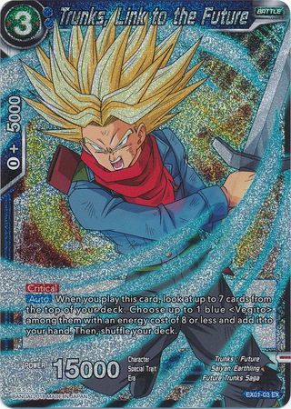 Trunks, Link to the Future (Foil) (EX01-03) [Mighty Heroes] | North Valley Games