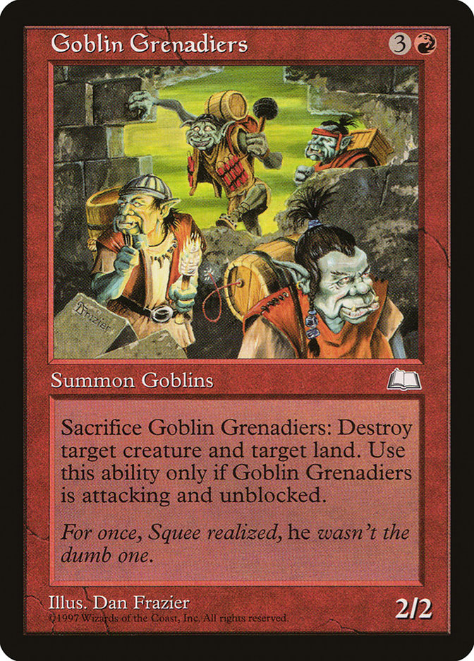 Goblin Grenadiers [Weatherlight] | North Valley Games