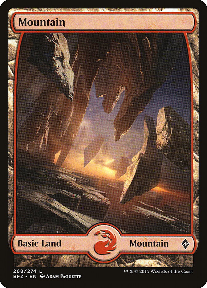 Mountain (268) (Full Art) [Battle for Zendikar] | North Valley Games