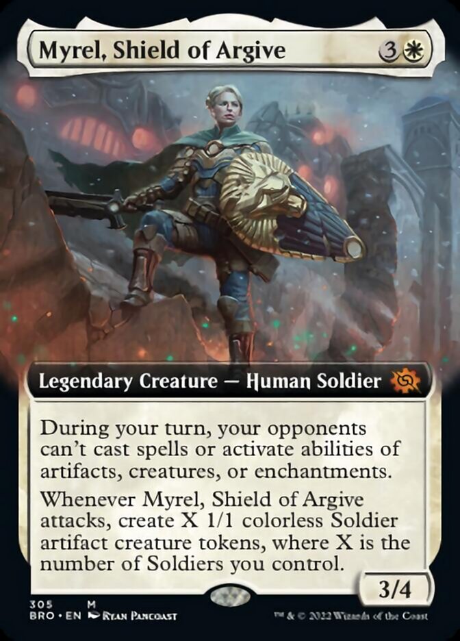 Myrel, Shield of Argive (Extended Art) [The Brothers' War] | North Valley Games