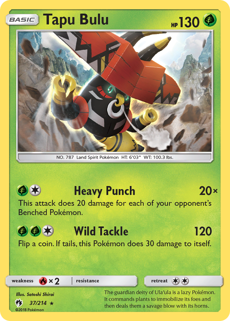Tapu Bulu (37/214) [Sun & Moon: Lost Thunder] | North Valley Games