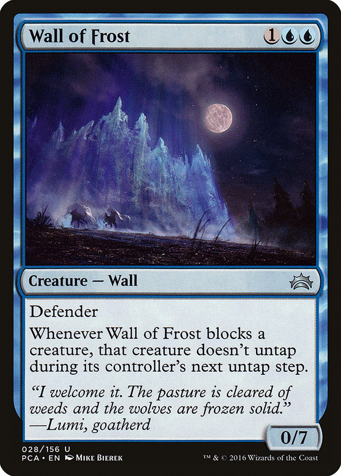 Wall of Frost [Planechase Anthology] | North Valley Games