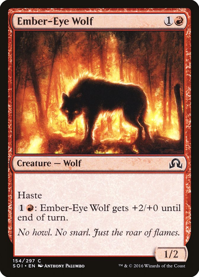Ember-Eye Wolf [Shadows over Innistrad] | North Valley Games