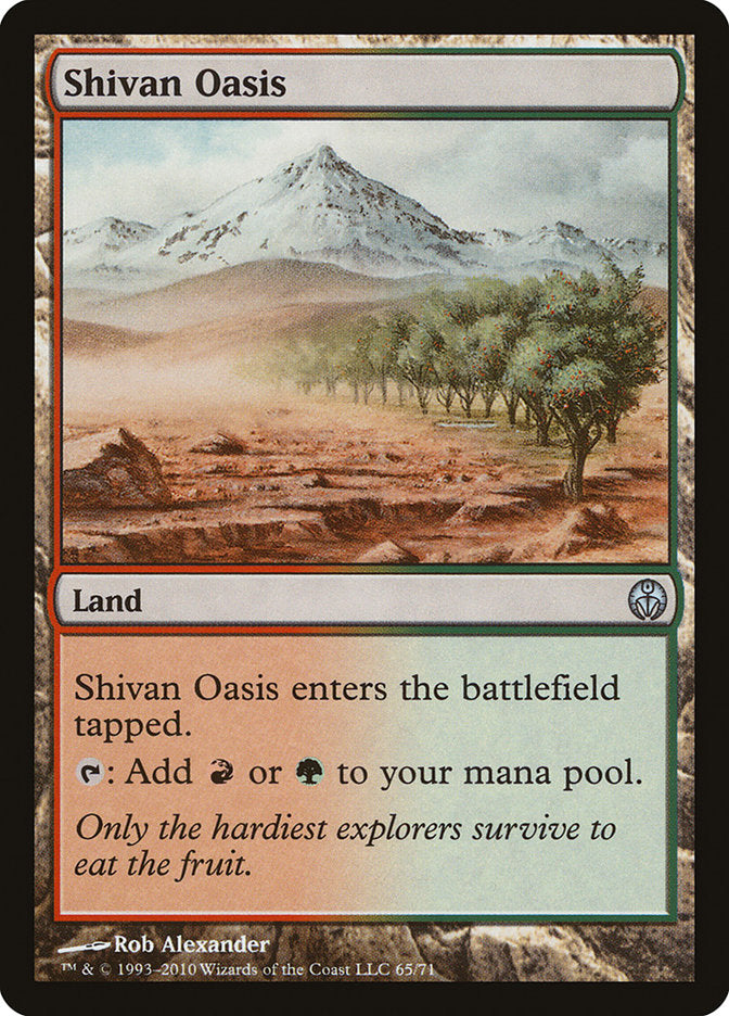 Shivan Oasis [Duel Decks: Phyrexia vs. the Coalition] | North Valley Games