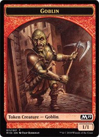 Goblin // Thopter Double-Sided Token (Game Night) [Core Set 2019 Tokens] | North Valley Games