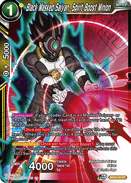 Black Masked Saiyan, Spirit Boost Minion (Starter Deck - Darkness Reborn) (SD16-05) [Cross Spirits] | North Valley Games