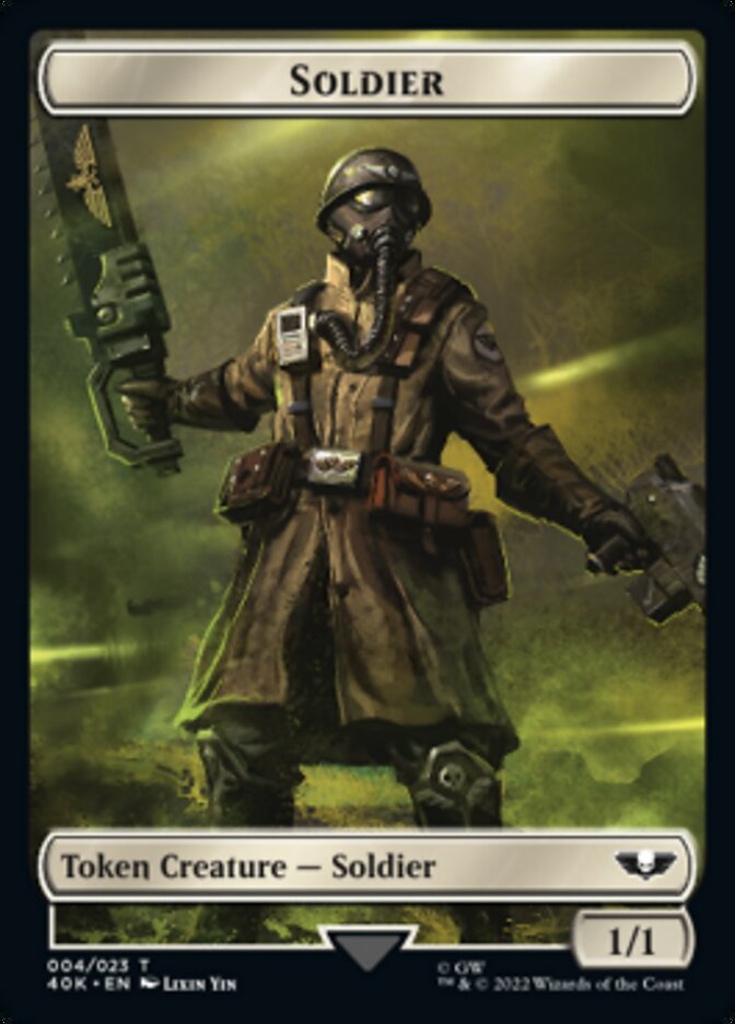 Soldier (004) // Vanguard Suppressor Double-Sided Token [Warhammer 40,000 Tokens] | North Valley Games