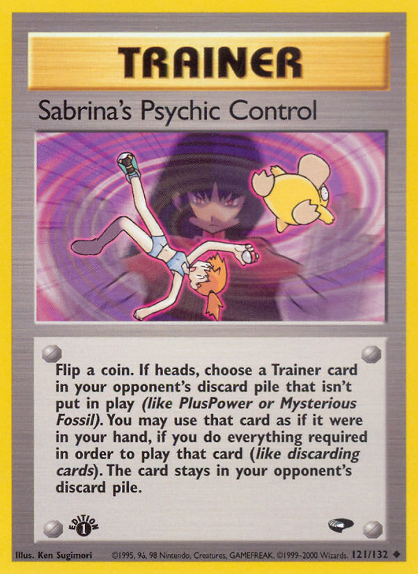 Sabrina's Psychic Control (121/132) [Gym Challenge 1st Edition] | North Valley Games