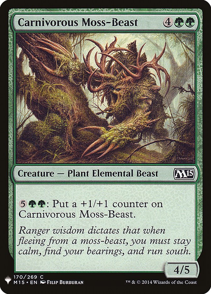 Carnivorous Moss-Beast [Mystery Booster] | North Valley Games