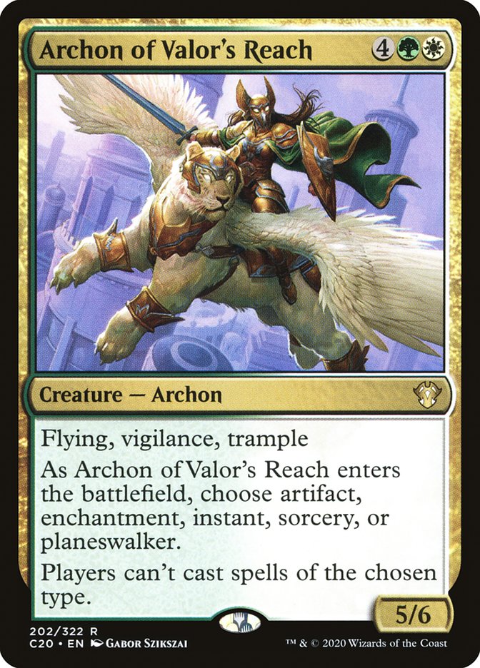 Archon of Valor's Reach [Commander 2020] | North Valley Games