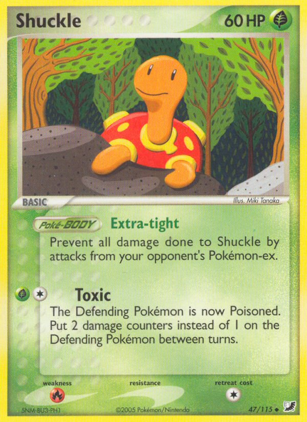 Shuckle (47/115) [EX: Unseen Forces] | North Valley Games