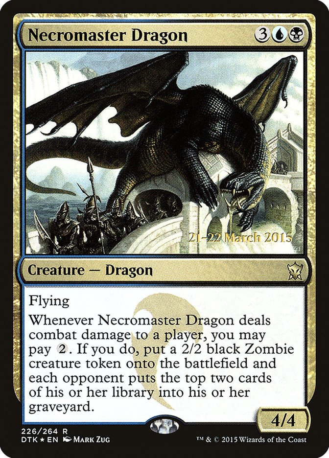 Necromaster Dragon [Dragons of Tarkir Prerelease Promos] | North Valley Games
