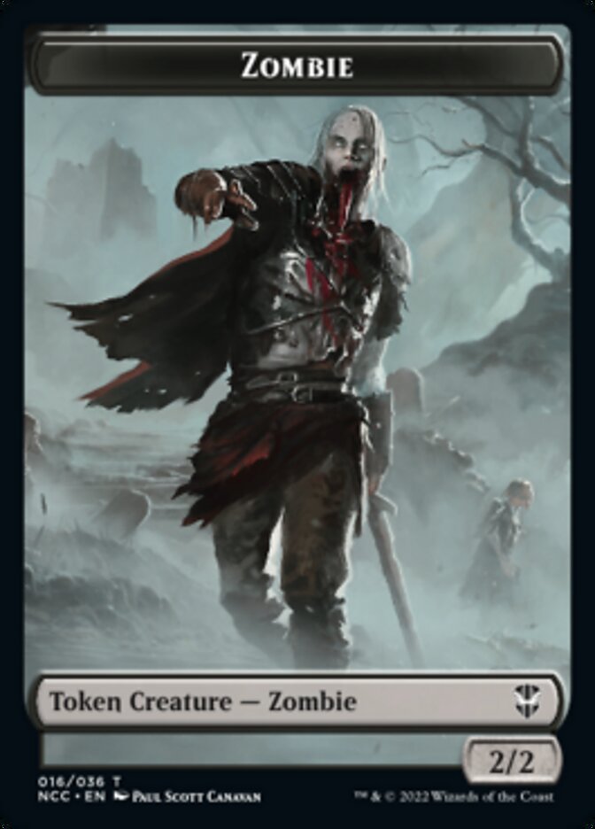 Zombie // Goat Double-Sided Token [Streets of New Capenna Commander Tokens] | North Valley Games