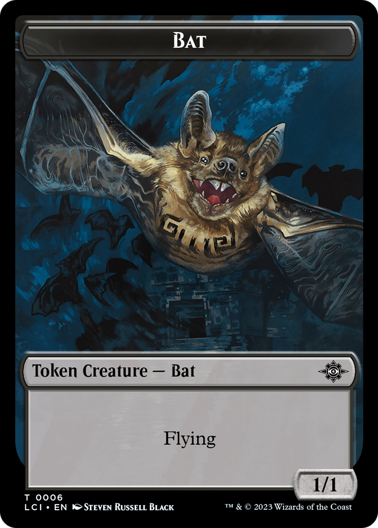 Bat // Vampire (0004) Double-Sided Token [The Lost Caverns of Ixalan Commander Tokens] | North Valley Games