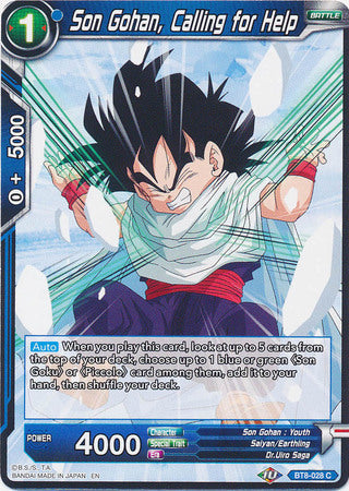Son Gohan, Calling for Help (BT8-028) [Malicious Machinations] | North Valley Games