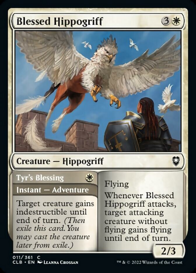 Blessed Hippogriff // Tyr's Blessing [Commander Legends: Battle for Baldur's Gate] | North Valley Games