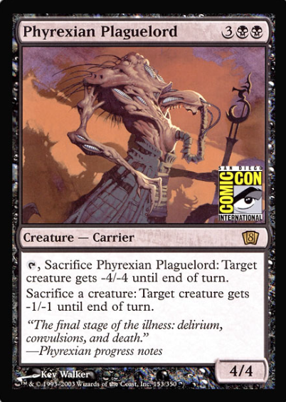 Phyrexian Plaguelord (San Diego Comic Con Oversized) [Oversize Cards] | North Valley Games
