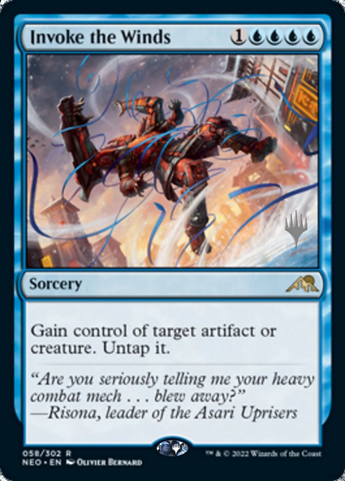 Invoke the Winds (Promo Pack) [Kamigawa: Neon Dynasty Promos] | North Valley Games