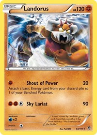 Landorus (58/111) (Theme Deck Exclusive) [XY: Furious Fists] | North Valley Games