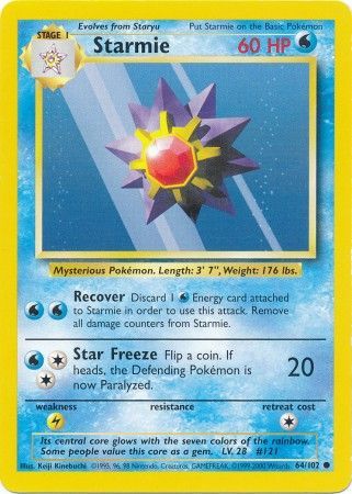 Starmie (64/102) [Base Set Unlimited] | North Valley Games