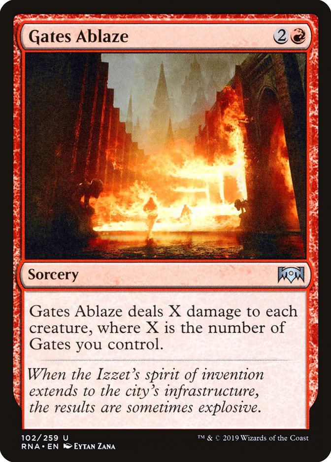 Gates Ablaze [Ravnica Allegiance] | North Valley Games