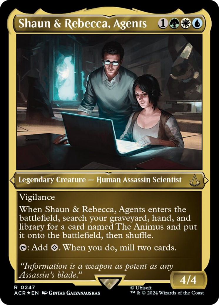 Shaun & Rebecca, Agents (Foil Etched) [Assassin's Creed] | North Valley Games