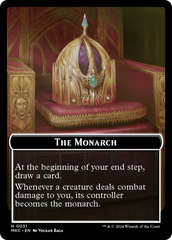 Gold // The Monarch Double-Sided Token [Murders at Karlov Manor Commander Tokens] | North Valley Games