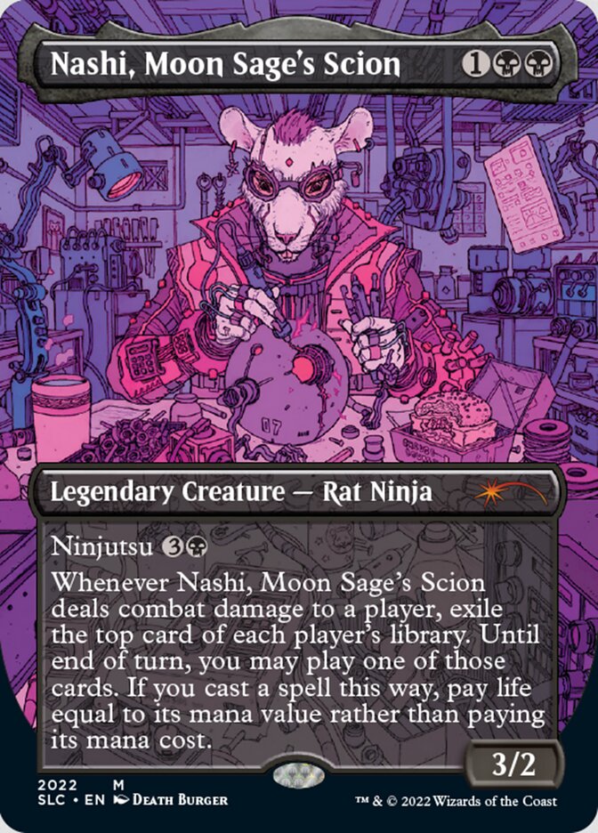 Nashi, Moon Sage's Scion (Borderless) [Secret Lair 30th Anniversary Countdown Kit] | North Valley Games