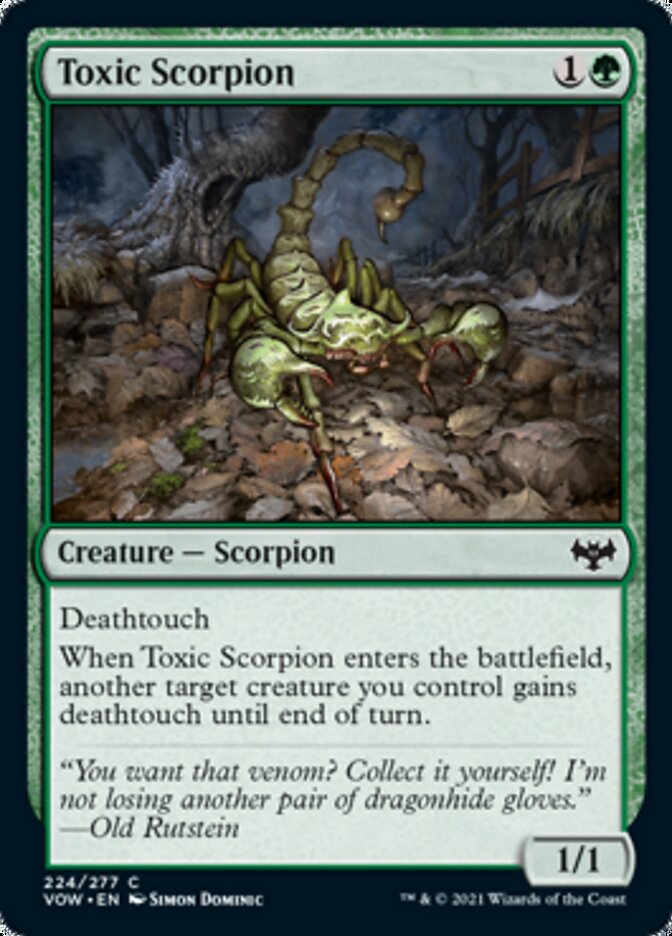 Toxic Scorpion [Innistrad: Crimson Vow] | North Valley Games