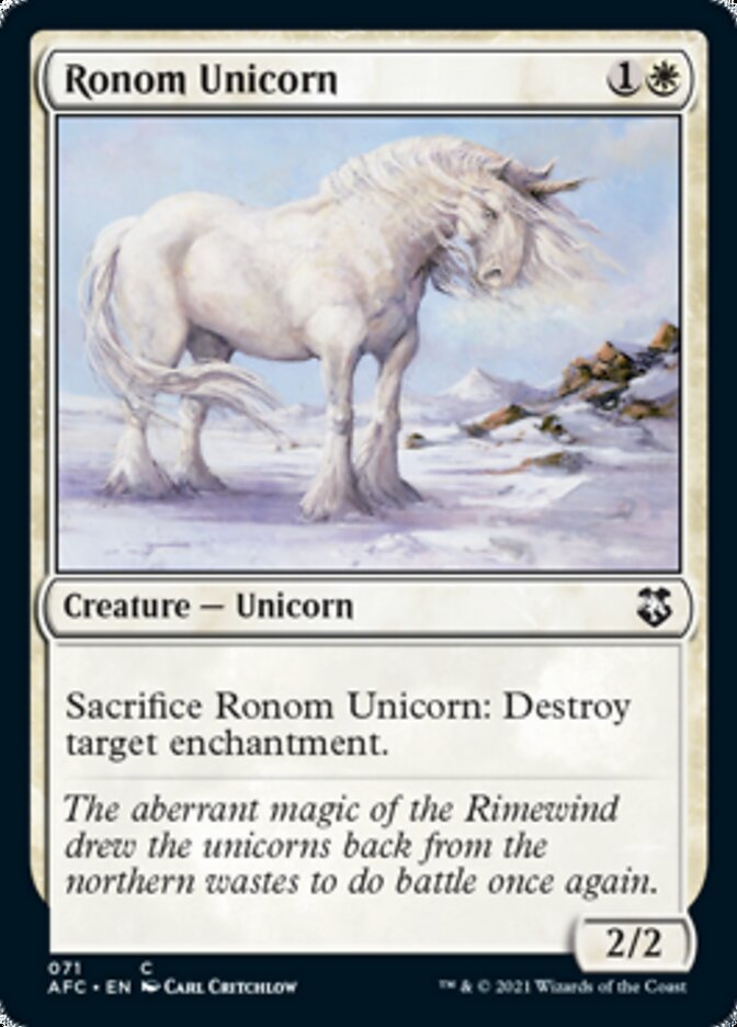 Ronom Unicorn [Dungeons & Dragons: Adventures in the Forgotten Realms Commander] | North Valley Games