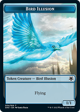 Bird Illusion // Elf Warrior Double-Sided Token [Game Night: Free-for-All Tokens] | North Valley Games