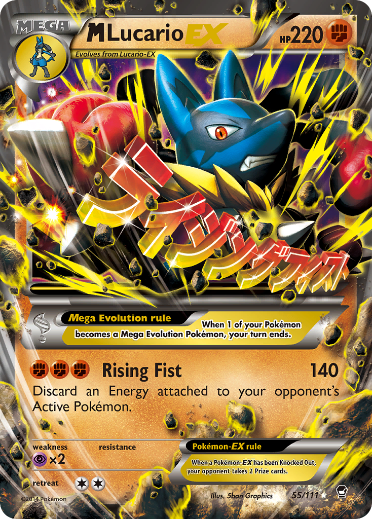 M Lucario EX (55a/111) [XY: Furious Fists] | North Valley Games