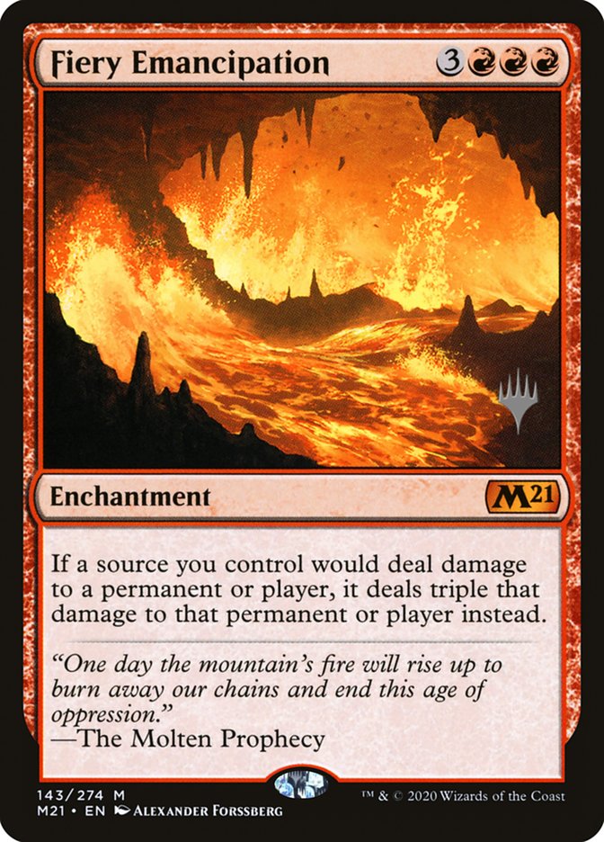 Fiery Emancipation (Promo Pack) [Core Set 2021 Promos] | North Valley Games