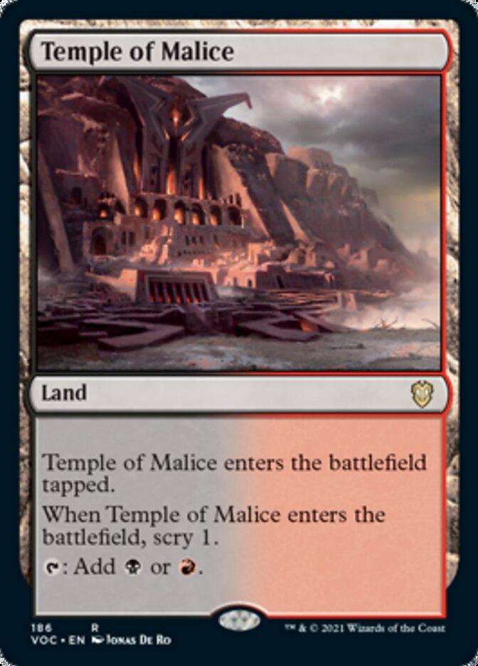 Temple of Malice [Innistrad: Crimson Vow Commander] | North Valley Games