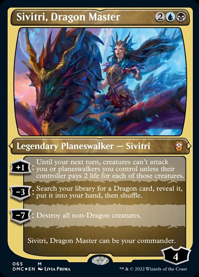 Sivitri, Dragon Master (Foil Etched) [Dominaria United Commander] | North Valley Games