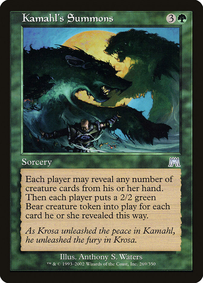 Kamahl's Summons [Onslaught] | North Valley Games